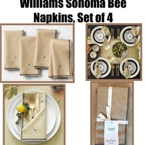 Williams Sonoma Bee Napkins, Set of 4